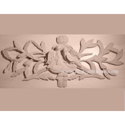 Applique Angel resin / wood 328