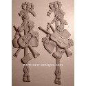 Applique Angel resin / wood 329