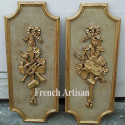 Applique Angel resin / wood 329