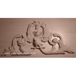 Applique resin / wood 427