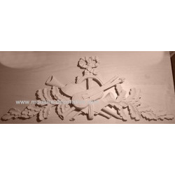 Applique resin / wood 428