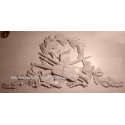 Applique resin / wood 429