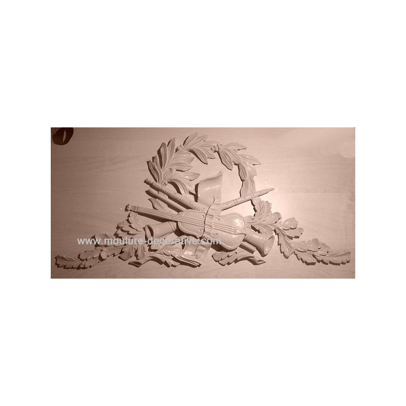 Applique resin / wood 429