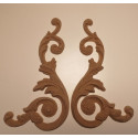 Applique Angel resin / wood 330