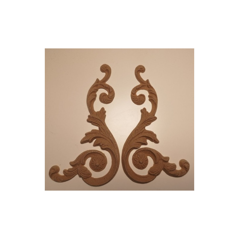 Applique Angel resin / wood 330