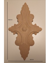 Applique Angel resin / wood 330