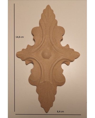Applique Angel resin / wood 330